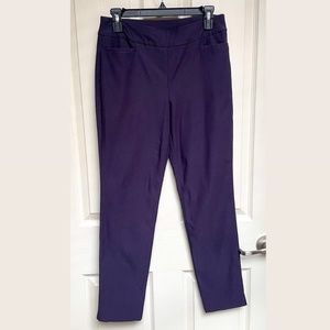 Chico's So Slimming Brigitte Slim Ankle Pant in Midnight Plum NWT
